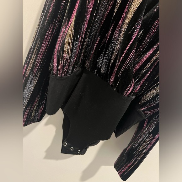 Zara Sparkly Velvet Bodysuit - Picture 8 of 10